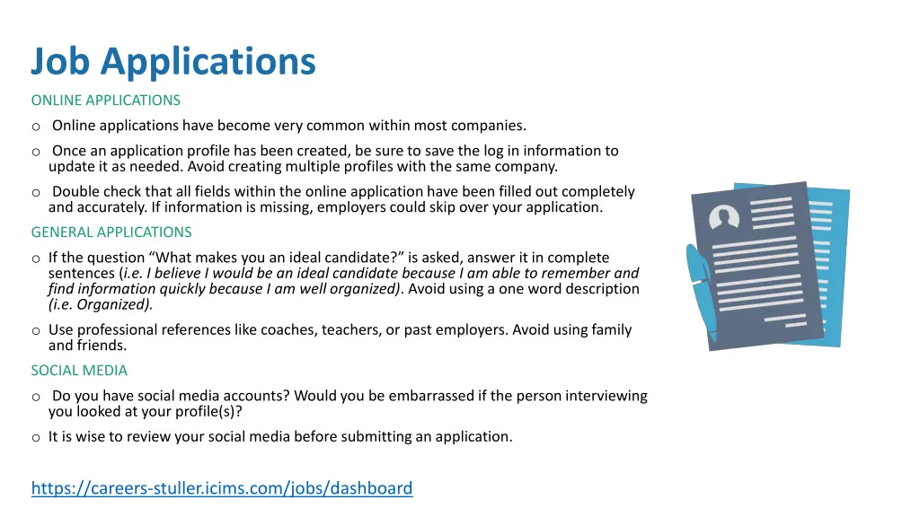 job applications