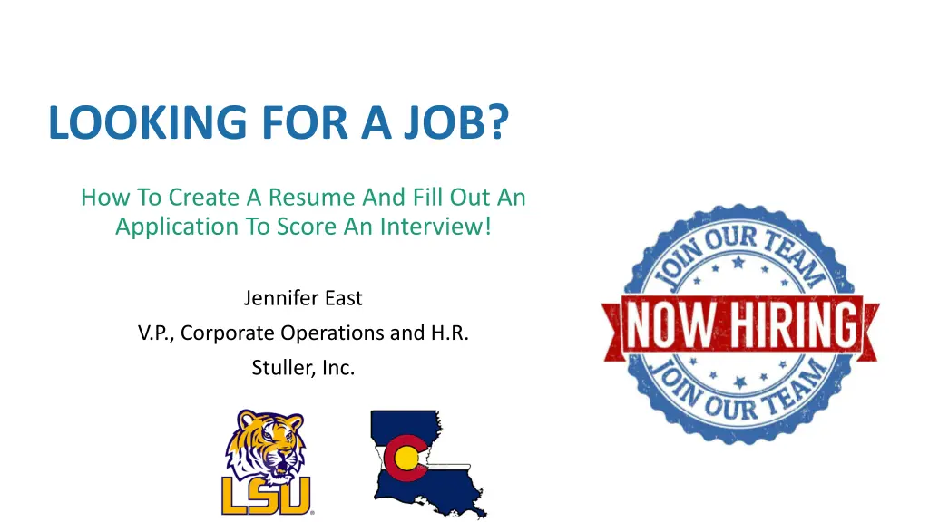 looking for a job