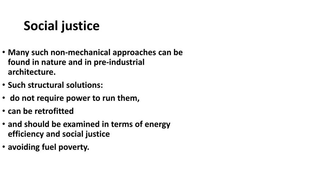 social justice