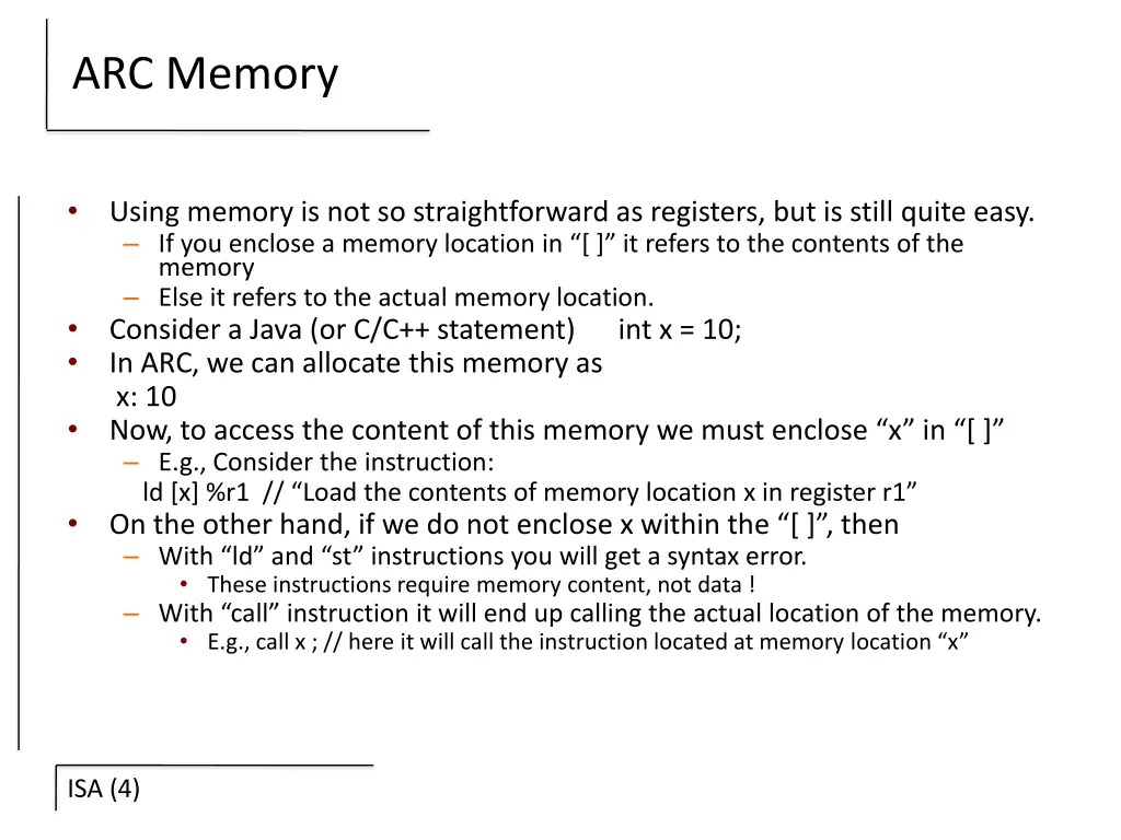 arc memory