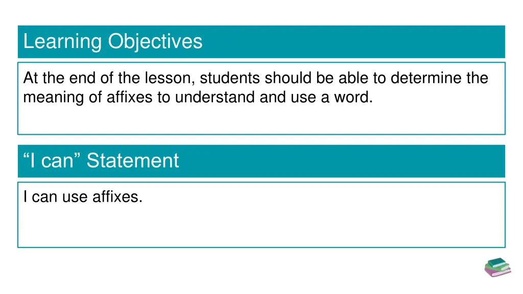 learning objectives