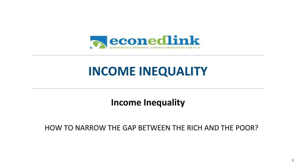 income inequality