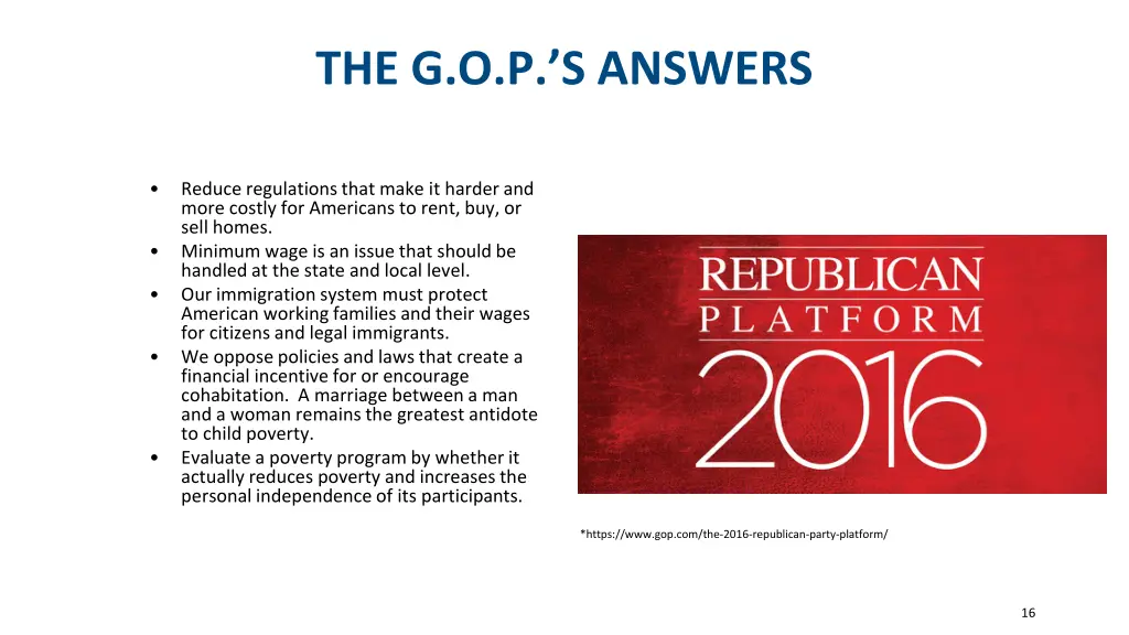 the g o p s answers 1