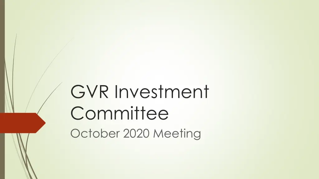gvr investment committee october 2020 meeting
