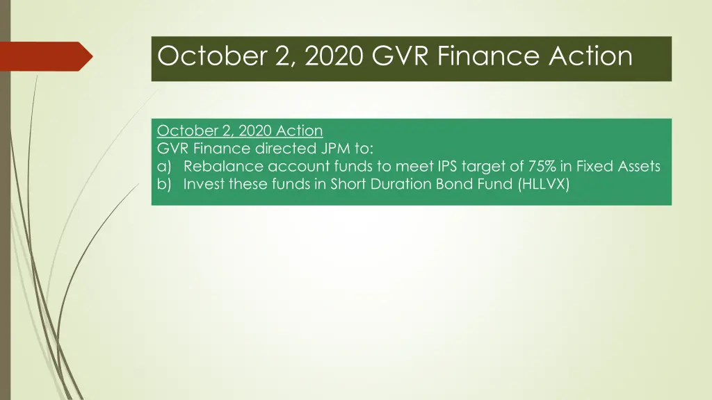 october 2 2020 gvr finance action
