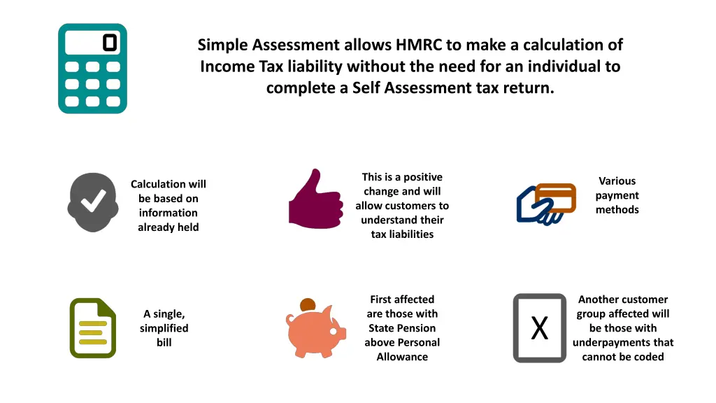 simple assessment allows hmrc to make