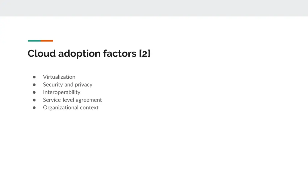 cloud adoption factors 2