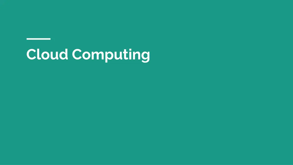 cloud computing