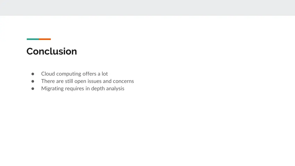 conclusion