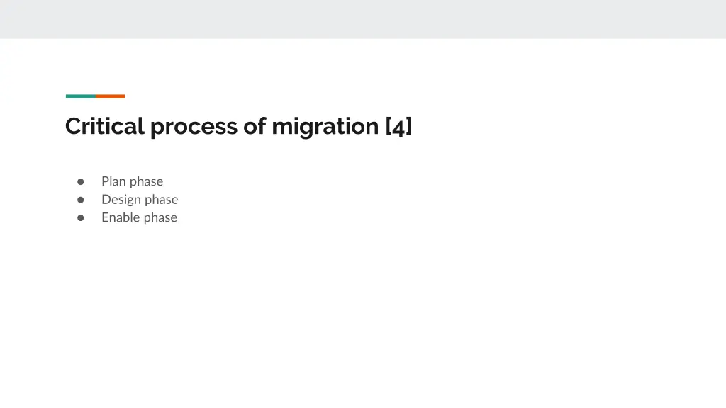 critical process of migration 4