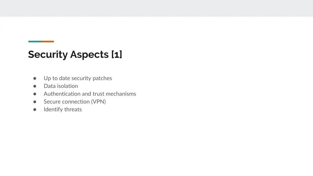 security aspects 1