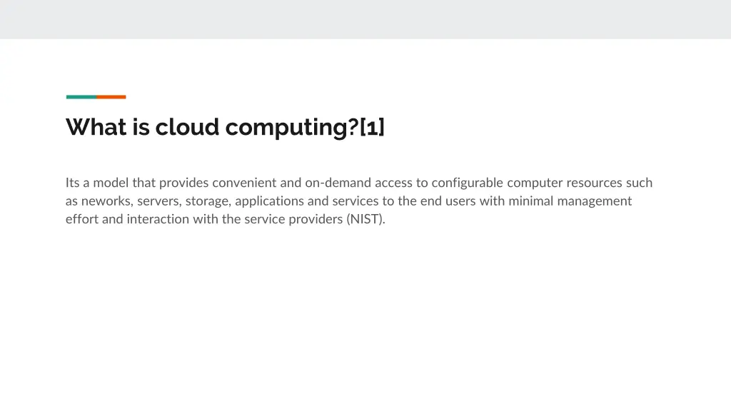 what is cloud computing 1