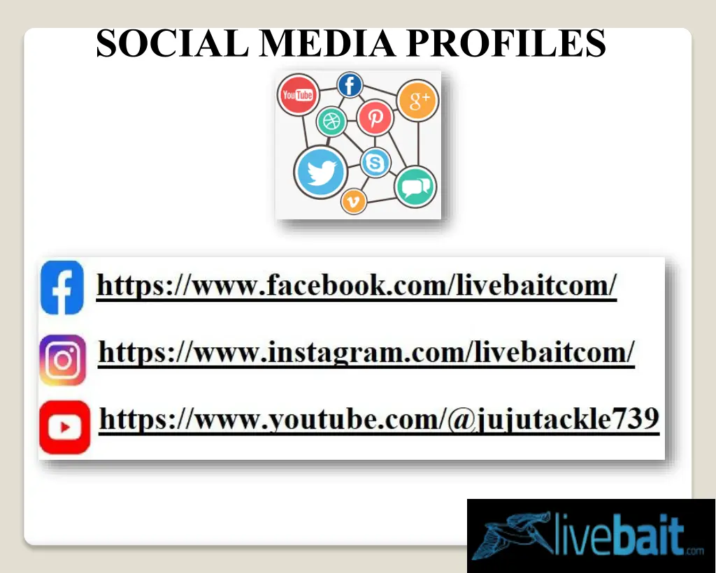 social media profiles