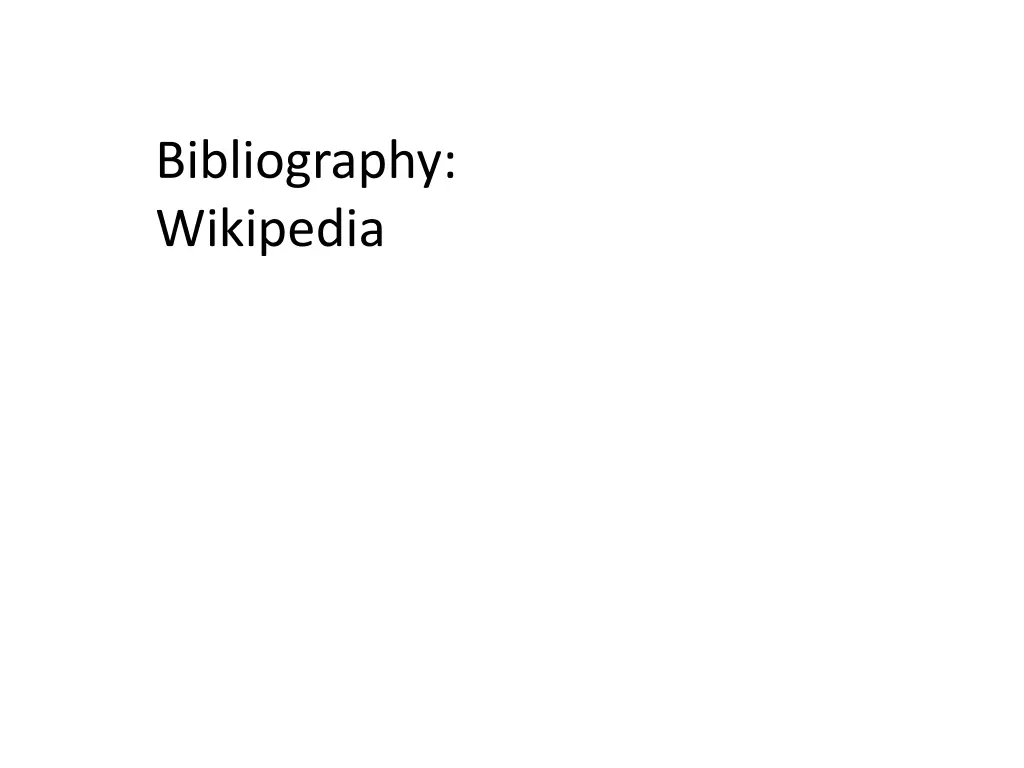 bibliography wikipedia