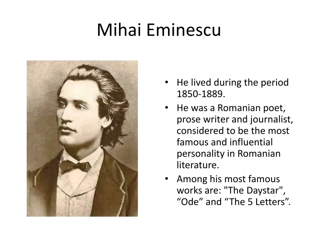 mihai eminescu