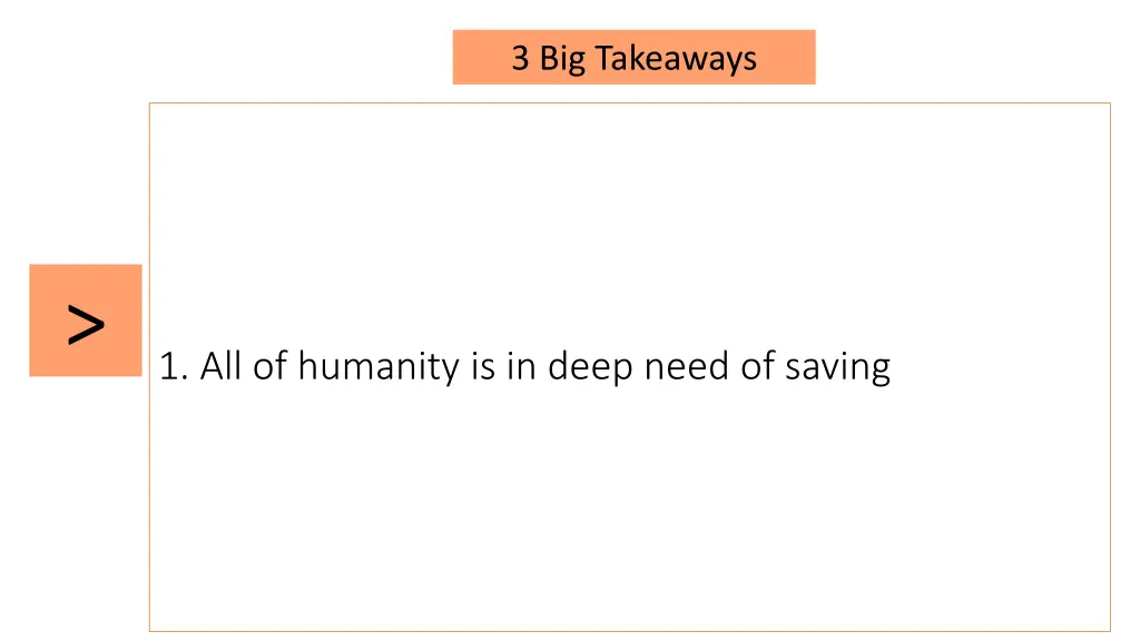3 big takeaways