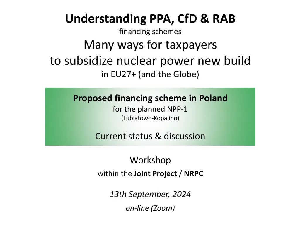 understanding ppa cfd rab financing schemes many