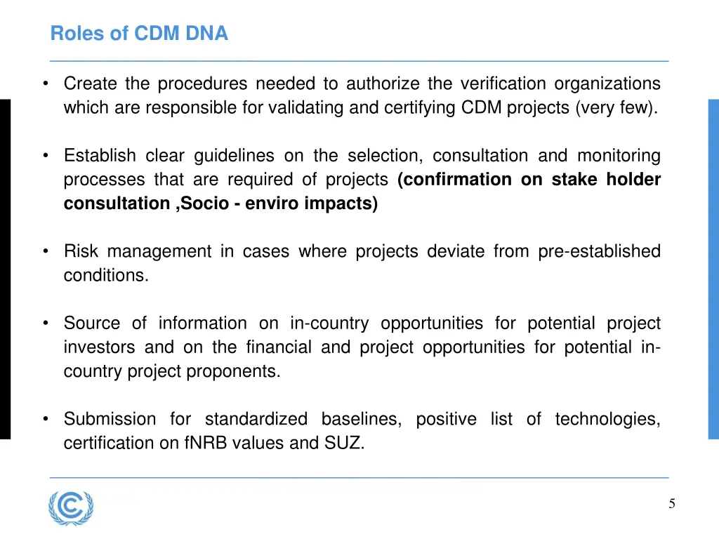 roles of cdm dna 1