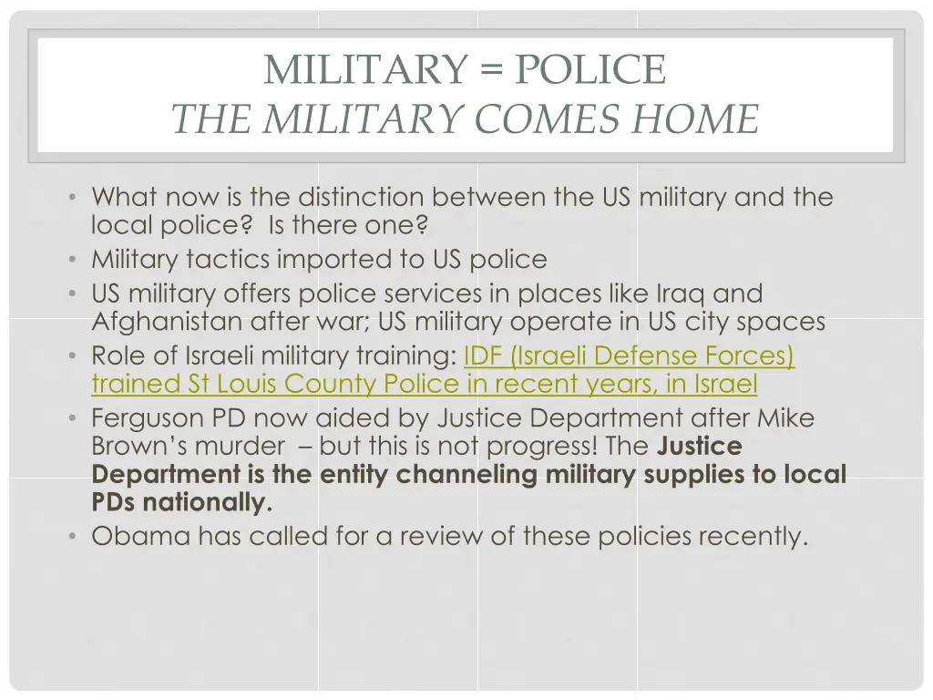 military police the military comes home