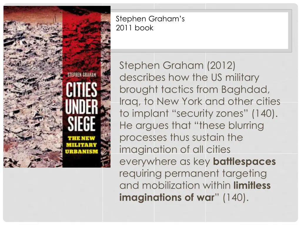 stephen graham s 2011 book