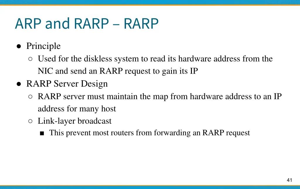 arp and rarp rarp