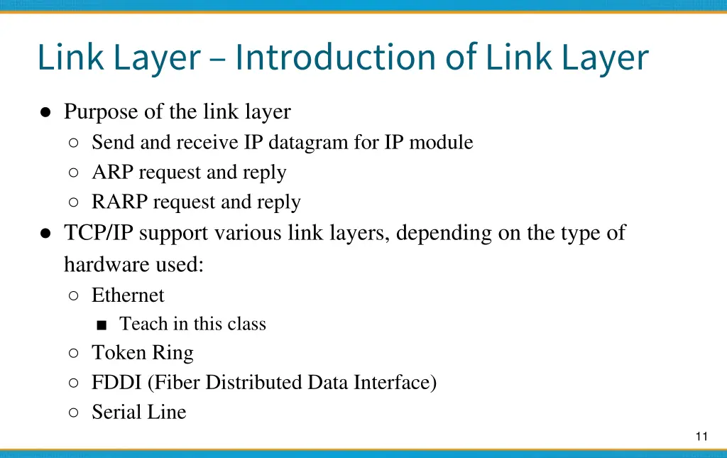 link layer introduction of link layer