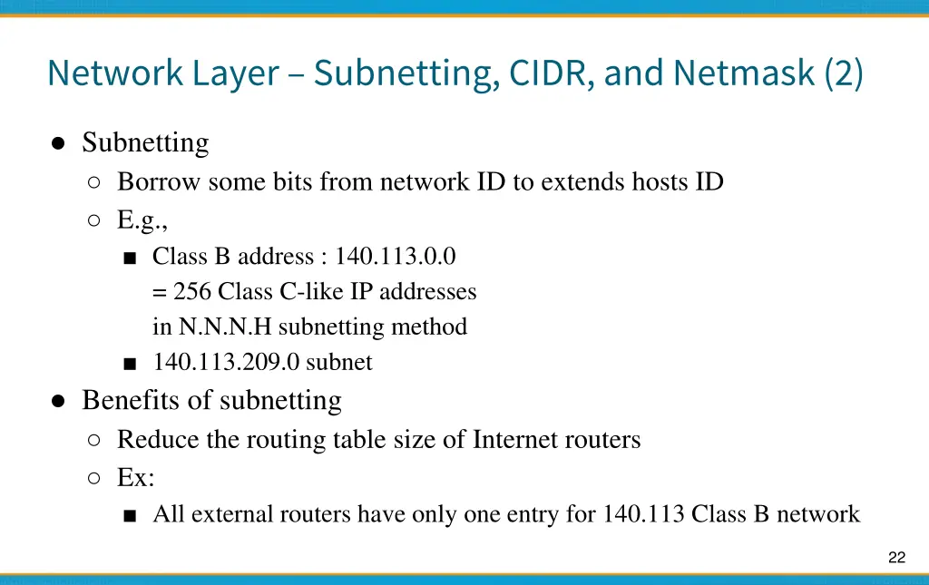 network layer subnetting cidr and netmask 2