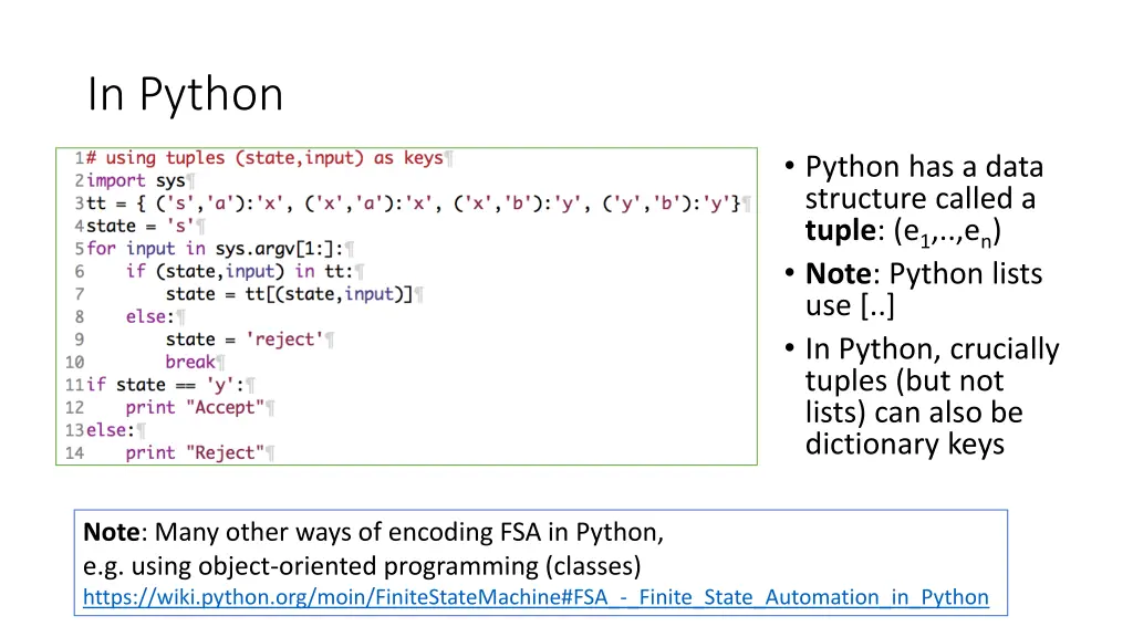 in python 1