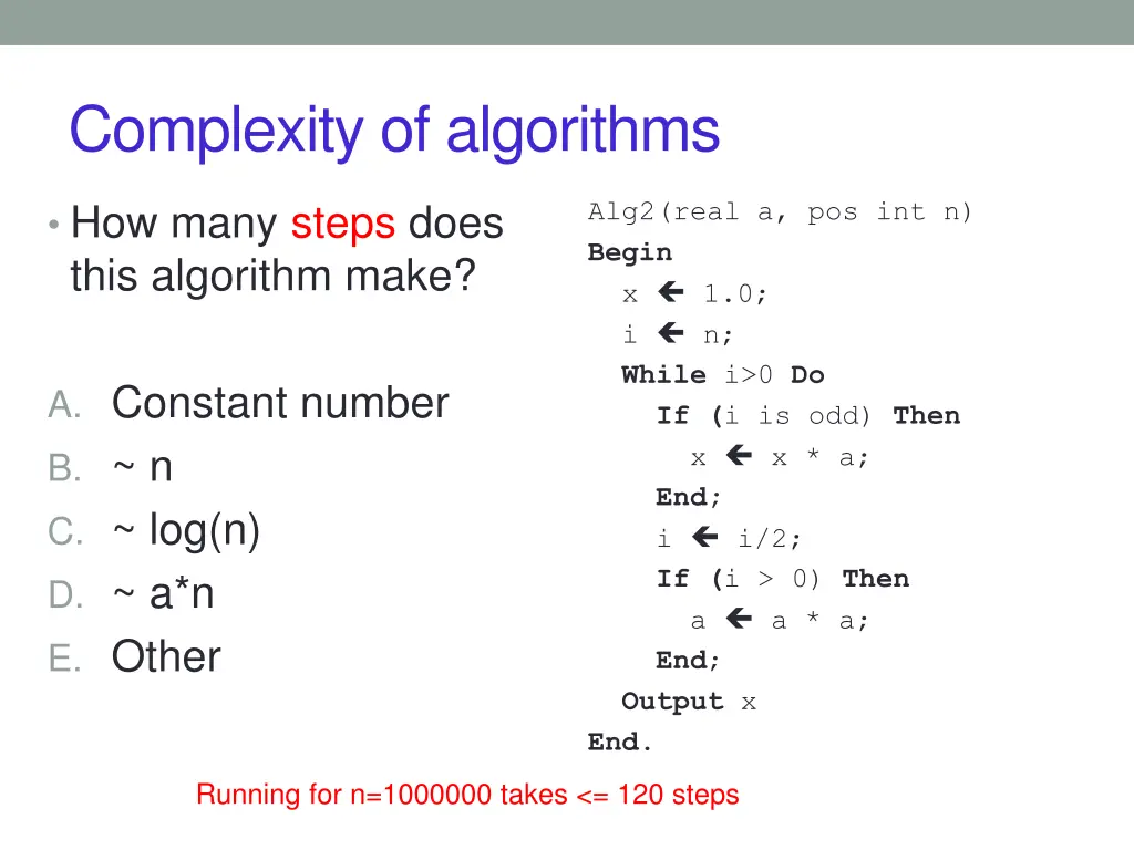 complexity of algorithms 4