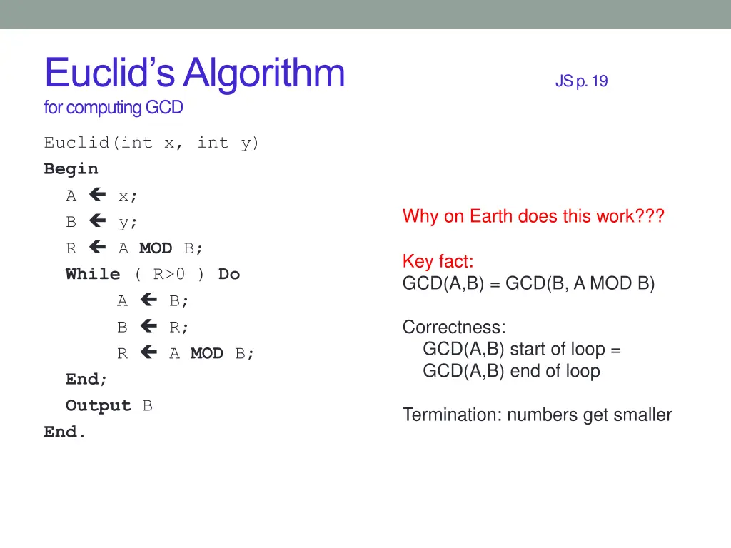 euclid s algorithm for computing gcd 2