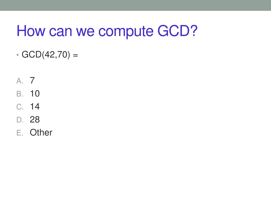 how can we compute gcd 2
