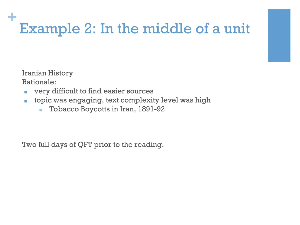 example 2 in the middle of a unit
