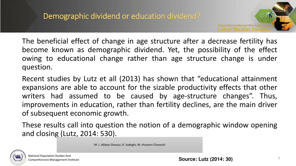 demographic dividend or education dividend