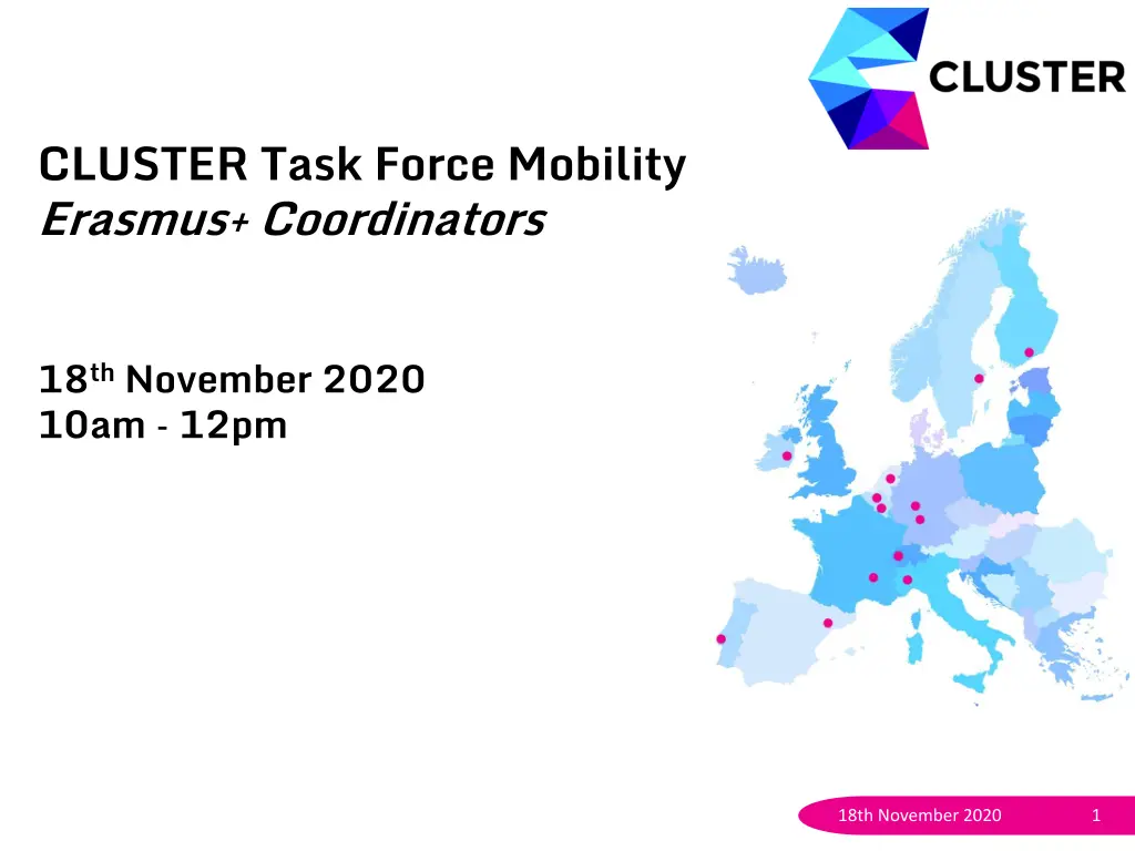 cluster task force mobility erasmus coordinators