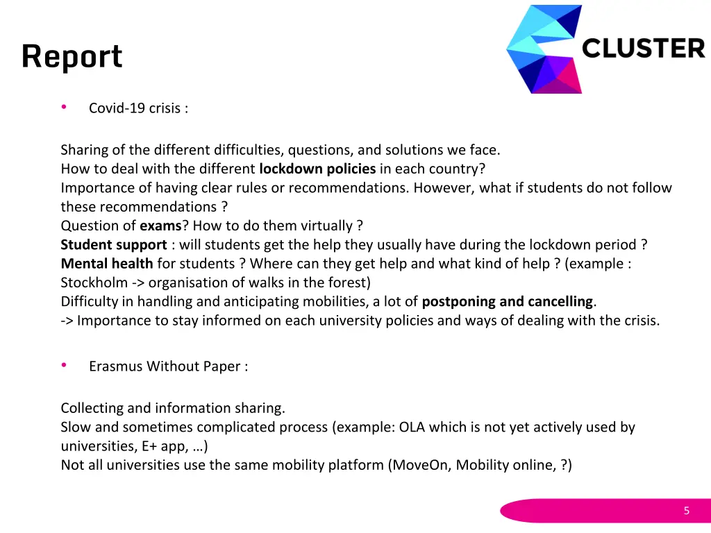 report 1