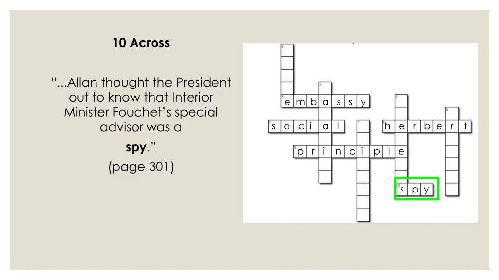 10 across 1