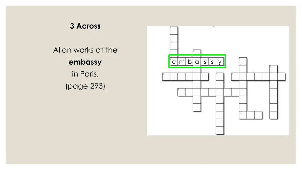 3 across 1