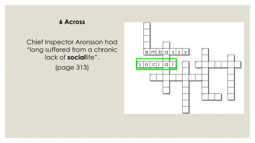 6 across 1