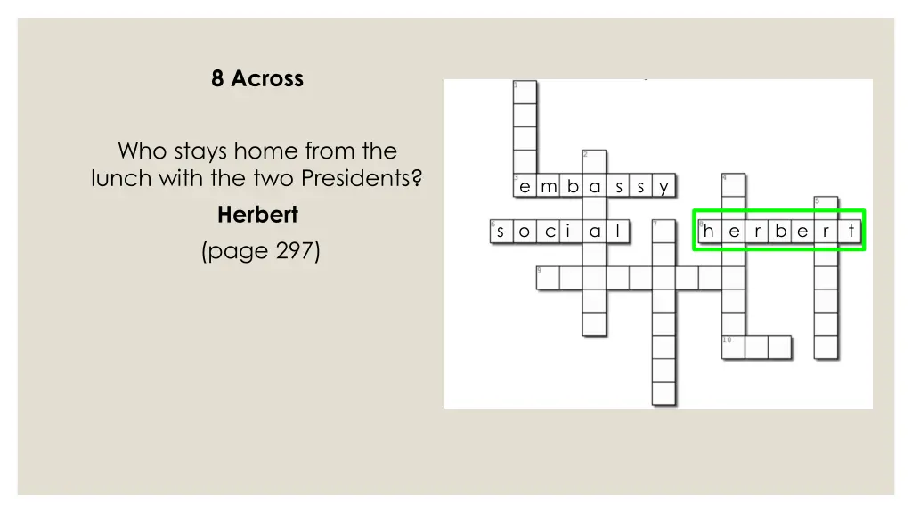 8 across 1