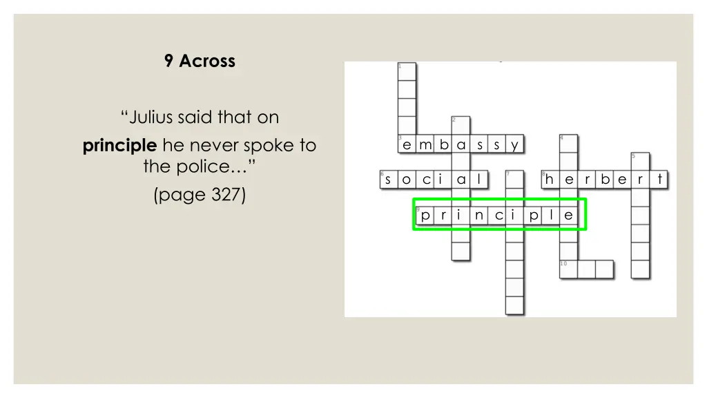 9 across 1