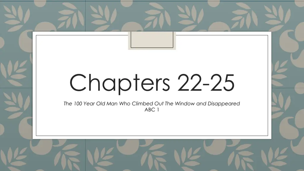 chapters 22 25