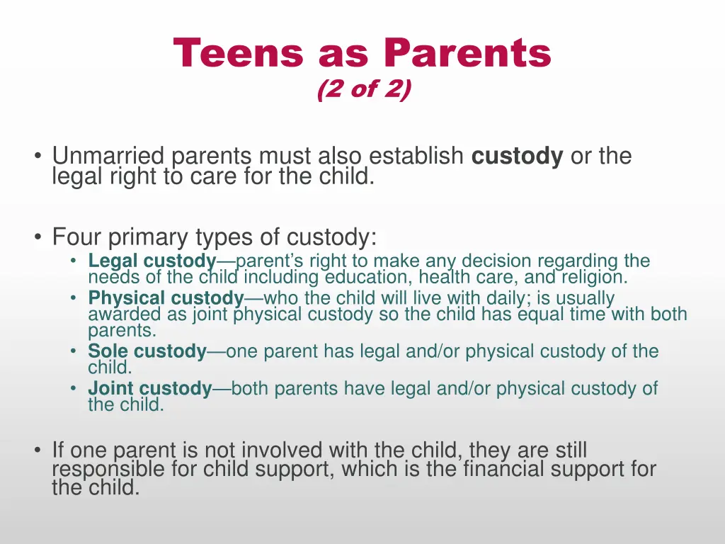 teens as parents 2 of 2