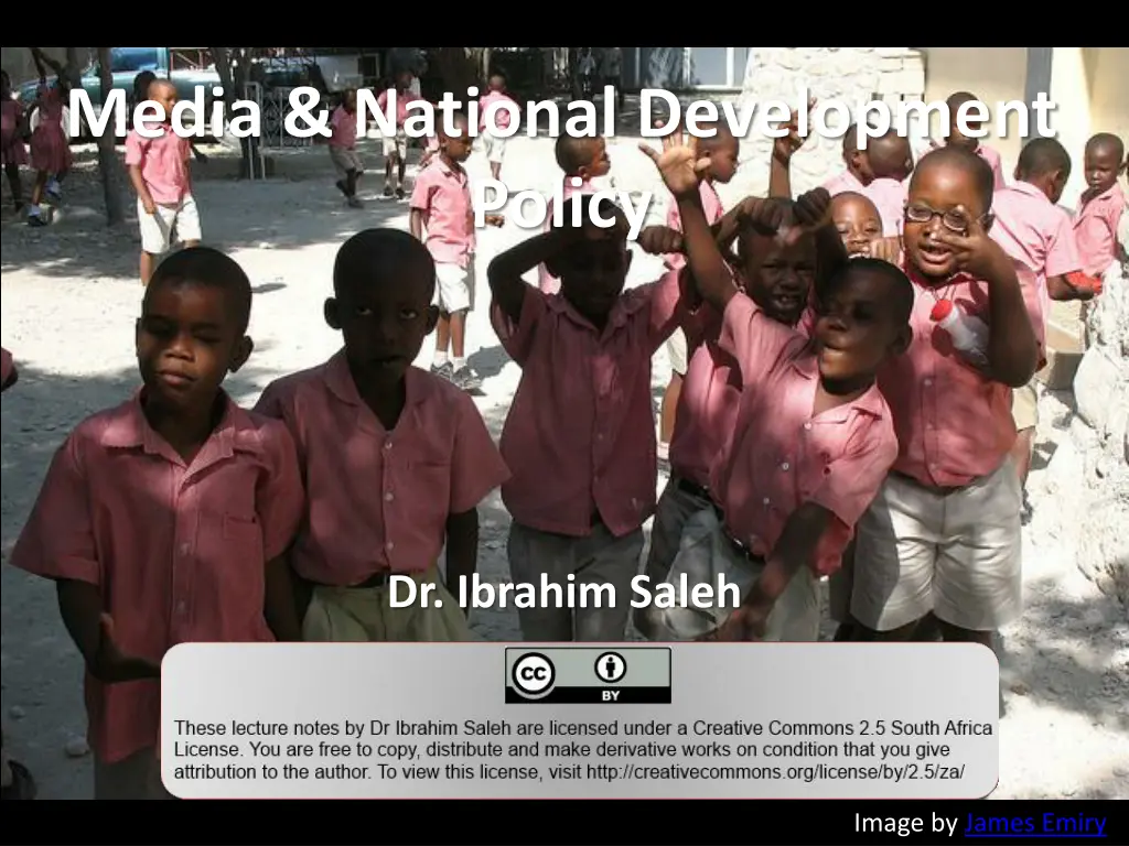 media national development policy
