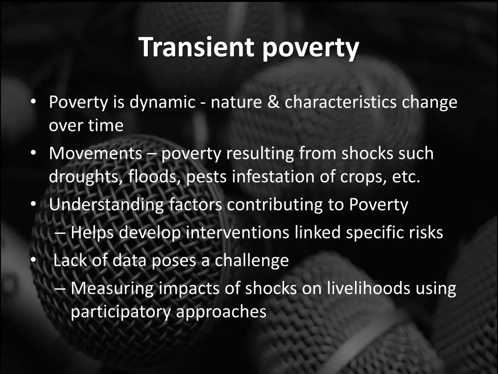 transient poverty