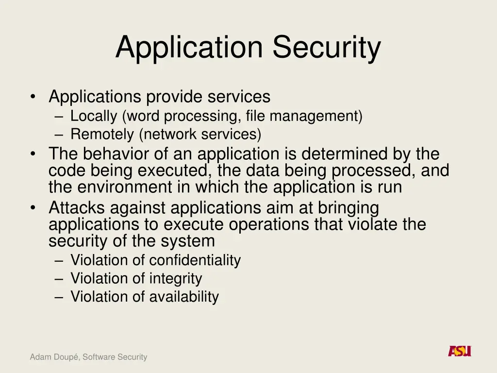 application security