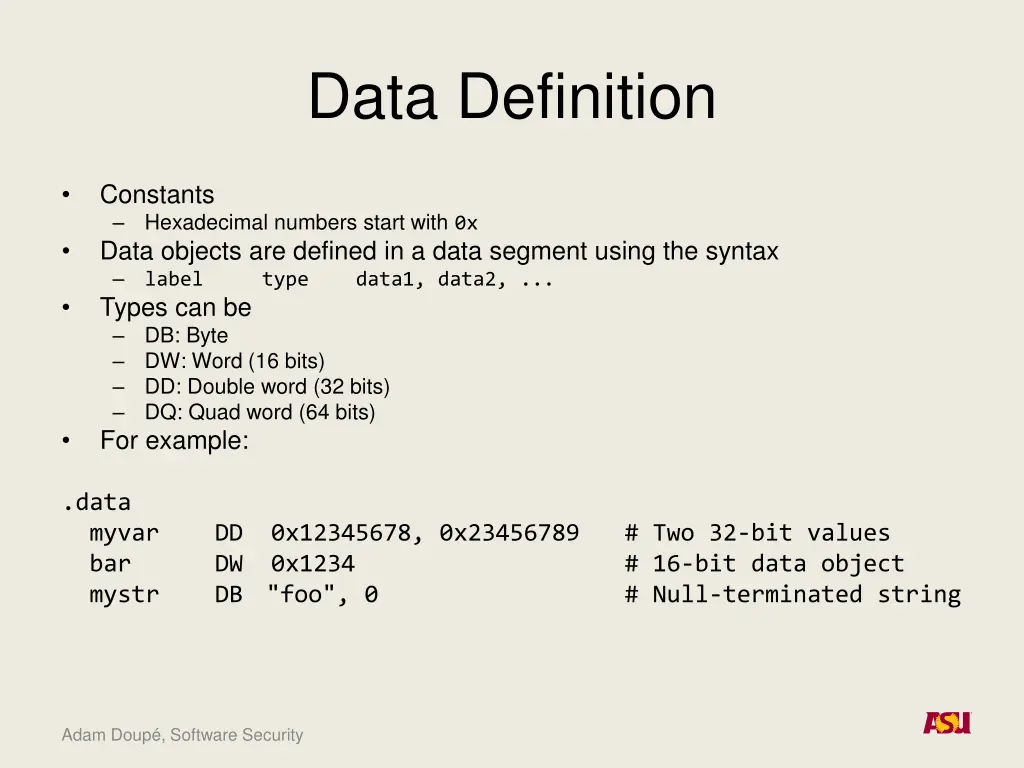data definition