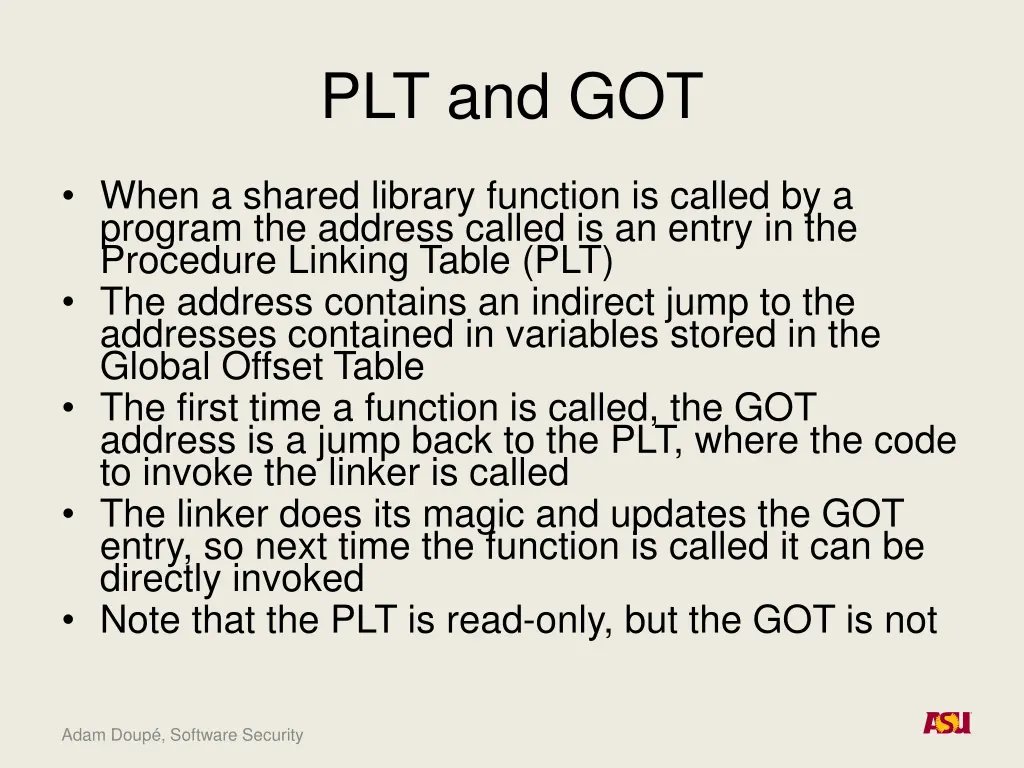 plt and got