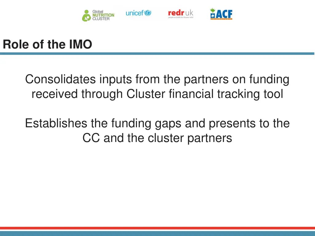 role of the imo