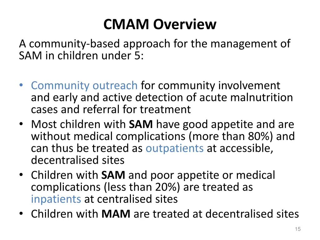 cmam overview