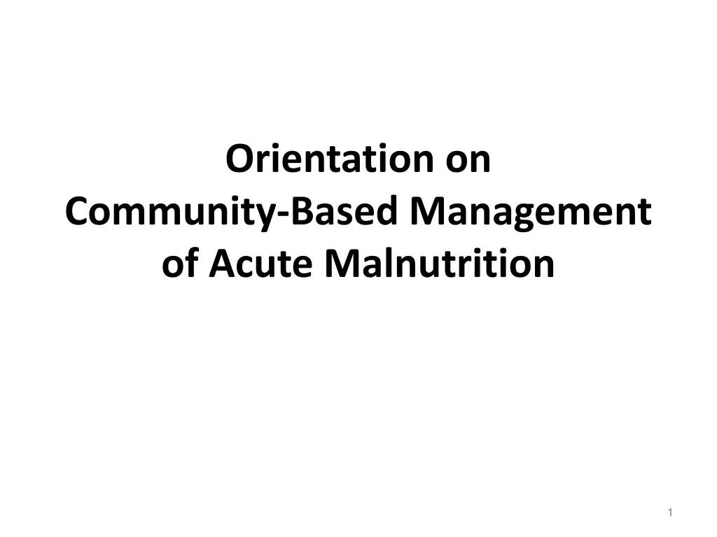 orientation on